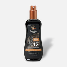 Load image into Gallery viewer, Australian Gold - Spray Gel Sunscreen with Instant Bronzer (237 ml) - Choose from SPF 6, 15, 30, 50