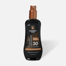 Load image into Gallery viewer, Australian Gold - Spray Gel Sunscreen with Instant Bronzer (237 ml) - Choose from SPF 6, 15, 30, 50
