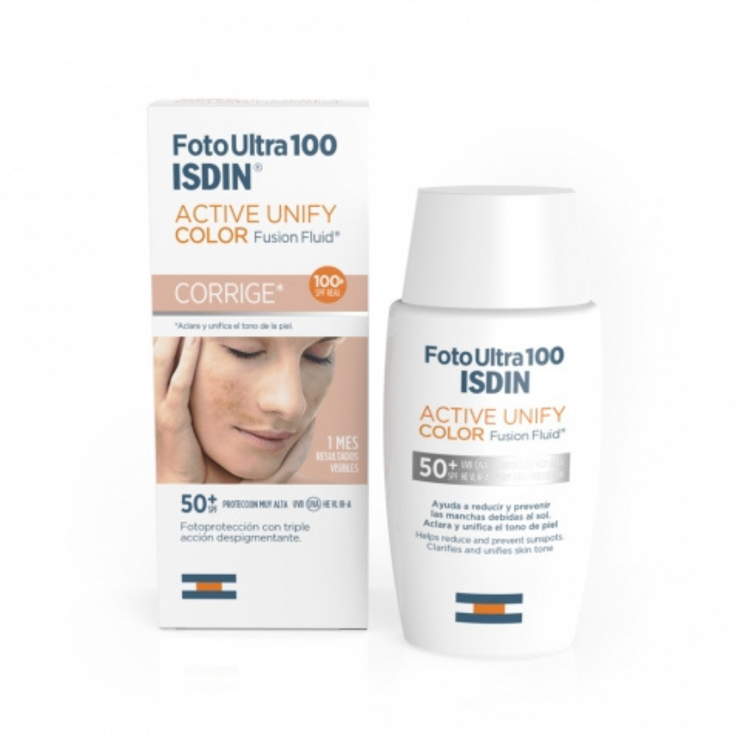 Foto Ultra 100 ISDIN Active Unify COLOR Fusion Fluid SPF 50